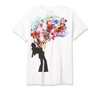 Liquid Blue Unisex-Erwachsene Jimi Hendrix Soul Explosion T-Shirt, weiß, Small