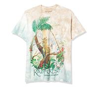 Liquid Blue Unisex-Erwachsene Nature Rainforest Preserve Paradise Tie Dye T-Shirt, Batik, Large