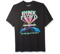Liquid Blue Unisex-Erwachsene Pink Floyd Dark Side of The Moon Blacklight Print T-Shirt, schwarz, Large