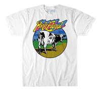 Liquid Blue Unisex-Erwachsene Pink Floyd Distant Bells Atom Heart Ss Tee T-Shirt, Weiß, XX-Large