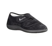 LIROMED 476-20Z3 Schwarz - geschlossener Hausschuh - Herrenschuhe Prophylaxe Diabetiker, Schwarz Größe 44