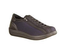 LIROMED 600 Marine/Schwarz - Herrenschuhe Prophylaxe Diabetiker, Mehrfarbig, Leder/Textil/Stretch, Gr. 45 EU