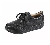 LIROMED 615 Schwarz - Bequemschuh - Herrenschuhe Prophylaxe Diabetiker, Schwarz, Leder, Gr. 46 EU