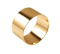 Lirzxin 18K Gold Ring Herren, Eheringe Hochzeitsringe Verlobungsringe Partnerringe Freundschaftsringe Poliert Breit 12MM Trauringe Herren Gelbgold Größe 62 (19.7)