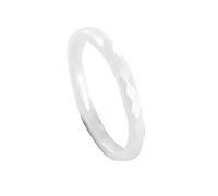 Lirzxin Partnerringe Keramik Damen Herren, Eheringe Verlobung Ringe Hochzeitsringe Trauringe Freundschaftsringe Damen Herren 4MM Breit Poliert Rauten Design Ring Weiß Größe 52 (16.6)