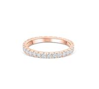 Lisandra Scott Eternity Ring Treasure 925 Sterlingsilber mit Zirkonia Kristall Damenring in Silber, Rosegold und Gold für Damen, Frauen mit Funkelnden Steinen Breit (60, Rose)
