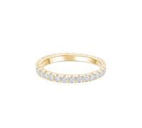 Lisandra Scott Eternity Ring Treasure 925 Sterlingsilber mit Zirkonia Kristall Damenring in Silber, Rosegold und Gold für Damen, Frauen mit Funkelnden Steinen Breit (52, Gold)
