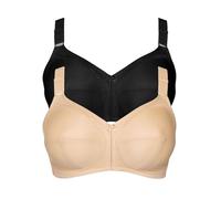 Lisca 2er Pack BH ohne Bügel Mirelas 000486 Gr. 85E in Black-Skin