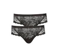 Lisca 2er Pack Damen Brazilian Slip Evelyn 022194 Gr. 42 in Black