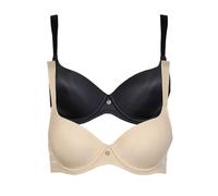 Lisca 2er Pack Schalen BH Alegra 020265 Gr. 95E in Black-Skin