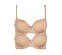 Schalen-BH LISCA "2er Pack Schalen BH Evelyn", Damen, Gr. 95, Cup D, beige (sweet almond), Obermaterial: 83% Polyamid PA. 17% Elasthan EL., BHs Schalen-BH (37649232-95) sweet almond
