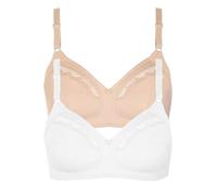Lisca 2er Pack Soft BH Manja 020146 Gr. 85C in Skin-White