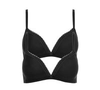 Lisca 2er Pack Triangel BH ohne Bügel INES 020285 Gr. 85B in Black