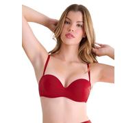 Lisca Balconnet Bikini-Oberteil Portofino | vorgeformte Schalen-Cups | mit Bügel für mehr Halt | Clean-Chic Uni Color | 42C Crimson red