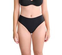 Lisca Bikini-Slip hoch Capri | taillenhohe Schnittform | hoher Beinausschnitt | Po bedeckt, Nicht umschlossen | 44 Black