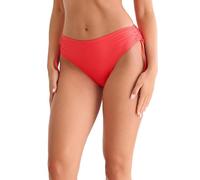 Lisca Bikini-Slip Panama | taillenhohe Schnittform | Raffung an den Seiten | elastisches Material, schnelltrocknend | 38 Barbados Cherry