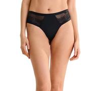 Lisca Brasilslip Ruby | Brazilian Butt | Spitze mit Rosenmotiv | sehr hoher Beinausschnitt | 40 Black