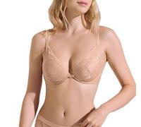 Lisca Push-up-BH Evelyn Damen Gr. 70 Cup C Spitze Beige (Süße Mandel)