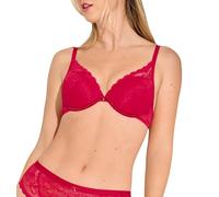 Push-up-BH LISCA "Push up BH Evelyn", Damen, Gr. 75, Cup B, rot, Spitze, Obermaterial: 82% Polyamid PA. 18% Elasthan EL., BHs Push-up-BH (44779823-75) rot