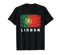 Lissabon - Portugal Preisgünstiges Grafik-T-Shirt, Herren, Schwarz, XL