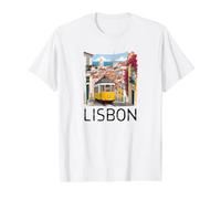 Lissabon Preisgünstiges Grafik-T-Shirt, Herren, Weiß, XL