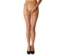 LissKiss Nude Seamed Stockings With Attached Suspender Belt - Beige Blickdicht Halterlose Strümpfe (Naht -Strümpfe) Einheitsgroesse (34-48)