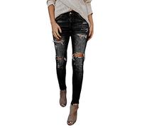 LISTHA Bleistiftjeans mit Spitze, dünn, Stretch, schlankes Loch - Schwarz - Klein