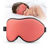 LitBear Schlafmasken für Seitenschläfer (Korallenrot)