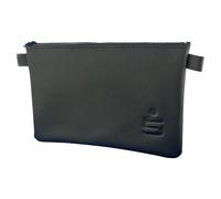 LITFAX Banktasche aus Kunstleder genarbt - Geldtasche A4 Format - Geldbeutel mit Reißverschluss - Sicher für Bargeld und Dokumente - Schwarz mit Sparkassen Prägung (32 x 26 cm, 1 Stück)