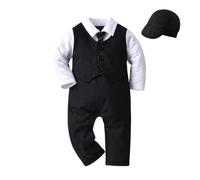 Lito Angels Baby Jungen Anzug-Set, Schwarz, 6-12 Monate/74/80
