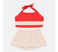 Lito Angels Märchenprinzessin Inselprinzessin Tankini Badeanzug Zweiteiler für Kinder Mädchen, Sommer Bademode Schwimmanzug Größe 6-12 Monate 74/80