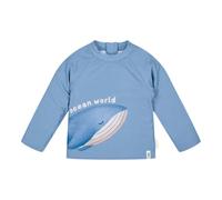 Little Dutch Baby Badeshirt - Schwimmshirt Langarm - mit Reißverschluss - Wal - für Jungen - Ocean Blue - blau (Gr. 86/92)