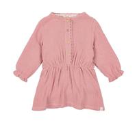 Little Dutch Baby Kleid Langarm - für Mädchen - mit Rüschen - Baumwolle - Fairy Garden - Pink Blush - rosa (Gr. 80)