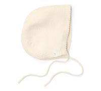 Little Dutch Babymütze Hut Beanie mit Schnüren - für Neugeborene Babys - Bekleidung Unisex Strick Mütze Baby - für Jungen und Mädchen - Off White - Newborn Naturals weiß (Gr. 3-6 Monate)