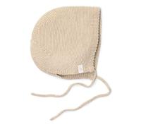 Little Dutch Babymütze Hut Beanie mit Schnüren - für Neugeborene Babys - Bekleidung Unisex Strick Mütze Baby - für Jungen und Mädchen - Soft Beige Melee - Newborn Naturals (Gr. 0-3 Monate)