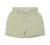 Little Dutch CL24023020 Kurze Hose/Shorts mit Taschen Musselin Grass Green - Little Farm grün (Gr. 86)