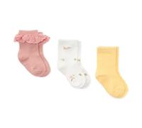 Little Dutch CL24029015 Babysocken 3er Set Flower/White Meadoes/Honey Yellow - Little Farm (Gr. 20-22)