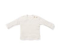 Little Dutch CL24221018 Long Sleeve Shirt/Langarmshirt gestreift - Newborn Naturals Sand/weiß (Gr. 74)