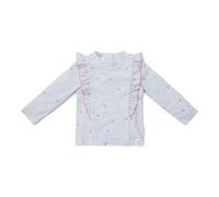 Little Dutch CL25038323 Schwimmshirt mit Rüschen Langarm - Sunny Flowers blau (Gr. 86/92)