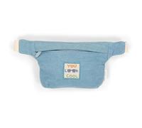 Little Dutch Kinder Bauchtasche Gürteltasche Kindertasche - für Jungen - Baumwolle - Forest Friends - Denim Blue - blau