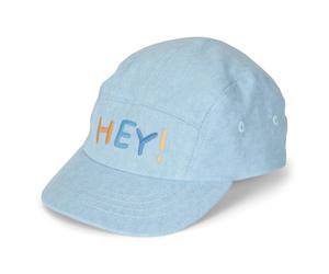 Little Dutch Kinder Cap - Verstellbare Kinderkappe - Sommer Schirmmütze - für Babys Kleinkinder Jungen - Forest Friends - Denim Blue - blau (Gr. 48)