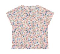 Little Dutch Kinder T-Shirt Kurzarm - für Mädchen - Fairy Garden - Meadow Flowers - rosa/blau (Gr. 98)