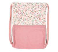 Little Dutch Kinder Turnbeutel Strandtasche - Ziehbeutel - Sportbeutel mit Netz - für Mädchen - Baumwolle - Dreamy Flowerfield - rosa