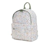 Little Dutch Kinderrucksack - Kindergartentasche - Kindergartenrucksack - mit Brustgurt - für Kinder Unisex - Kindergarten - Tiere - Safari Friends - weiß/grün (8 Liter)
