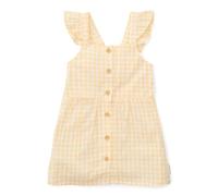 Little Dutch Kleid Träger mit Rüschen Sommer Kinder Mädchen (Gr. 104) Sunshine Checks gelb - Little Farm