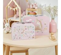 Little Dutch Kofferset Fairy Garden Rosa - personalisierbar ab 2 Jahren - Ohne Personalisierung