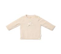 Little Dutch Langarm Shirt - Longsleeve - Rundhals Shirt mit Langen Ärmeln - mit praktischen Druckknöpfen - für Babys - für Mädchen und Jungen - Little Goose - Newborn Naturals Sand beige (Gr. 62)