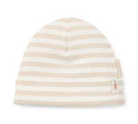 Little Dutch Mütze Babymütze (Gr. 44-56) Sand/weiß gestreift - Newborn Naturals