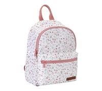Little Dutch Rucksack Kinderrucksack für Kinder Kindergarten mit Brustgurt weiß Rosa Blümchen- Flowers & Butterflies