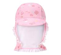 Little Dutch Schirmmütze Sonnenhut Mütze mit Nackenschutz Kinder Mädchen (Gr. 2-4 Jahre) rosa - Ocean Treasures